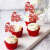 24Pcs Santa Baby Cupcake Toppers Christmas Baby Shower Cupcake Picks view 4