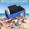 YZHYY Electric Rock Tumbler Machine, Gemstones Polisher, Rock Tumbler Kit with Leakproof Rubber Barrel and Durable Motor, Running Silently, Settings Easily, for Crystals, Stone, Glass, Metal view 2