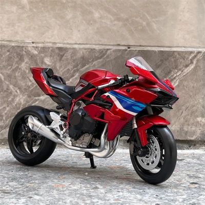 Collection 1:12 Motorcycle Die-cast Sound and Light Metal Model Birthday Gift Ornaments for Kawasaki Ninja H2 R