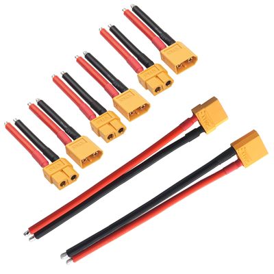 10AWG XT90 Cable XT-90 Plug Male Female Connector 150mm Silicon Wire & XT60 Plug Male Female Connector with 50mm 14AWG Silicone Wire Cable