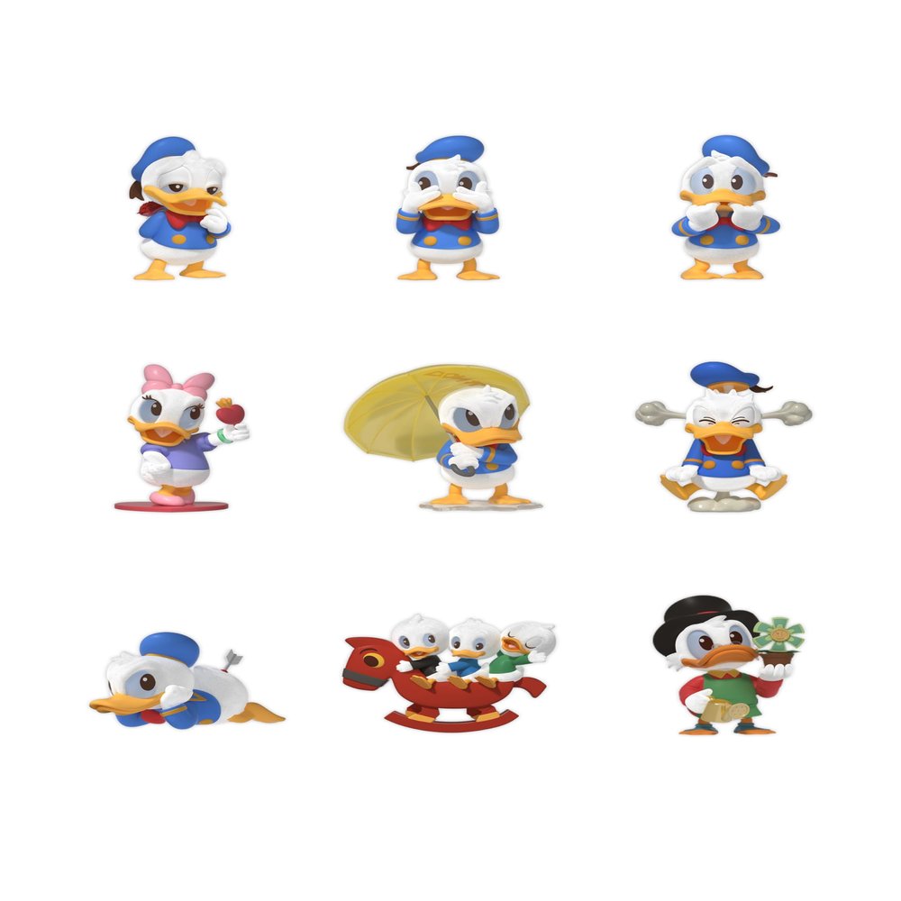 52TOYS BLINDBOX Disney Donald Duck Club 8 Piece Box