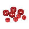 ChengyuWei RC Rims, Aluminum Wheels, Metal Rims for WPL Fj40 C14 C24 B14 B24 B16 B36 1/16 Model Vehicles RC Rim Hubs Alloy RC Wheel Rim Set (Rosso) view 2