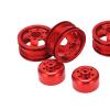 ChengyuWei RC Rims, Aluminum Wheels, Metal Rims for WPL Fj40 C14 C24 B14 B24 B16 B36 1/16 Model Vehicles RC Rim Hubs Alloy RC Wheel Rim Set (Rosso) view 4