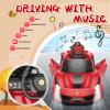 DIKEP 12V Kids Electric Ride On Car, Licensed Ferrari 488 Pista Spider Powered Ride On Toy Vehicle with Remote Control, Speaker, Openable Doors, Leather Seat, Spring Suspension, LED Lights, MP3, Red view 4