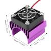 CFTGIW Heat Sink with Cooling Fan for 1 10 Sc Electric RC Car 540 550 3650 Motor is with Wide of Motors Including 540 550 3650 Motor Heat SinkRC Motor Heat SinkRC Heat SinkRC Heat view 2