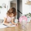 Decorative 8" Pink Earth Globe with Stand  Rotating Desktop Map for Kids, Educational World Globe with Detailed Map for Home, Office, and Classroom view 2