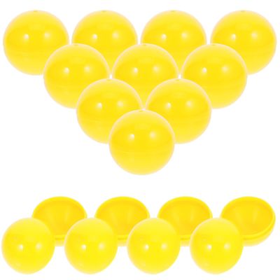 Unomor 50pcs Raffle Balls Reusable Drawing Balls Yellow Openable Design for Parties
