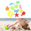 12Pcs Sand Set Multiple Different Shapes Sand Tools with Storage Bag for Beach Outdoor Play view 3