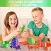 3D Printed Easter Dragon Eggs - Cool Crystal Dragon - Funny and mysterious toys - Essential Easter Basket Stuffers - Dragons with flexible joints (12in,Laser Green Edition[Dragon & Dragon Egg] view 4