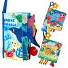 hahaland Baby Books 0-6 Months,Infant Tummy Time Toy High Contrast Sensory Baby Toys 6 to 12 Months Touch Feel Book Gift Christmas Stocking Stuffers for Boy Girl 0-3 Months Book Early Learning Toy view 1