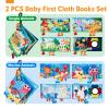 hahaland Baby Books 0-6 Months,Infant Tummy Time Toy High Contrast Sensory Baby Toys 6 to 12 Months Touch Feel Book Gift Christmas Stocking Stuffers for Boy Girl 0-3 Months Book Early Learning Toy view 3