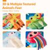 hahaland Baby Books 0-6 Months,Infant Tummy Time Toy High Contrast Sensory Baby Toys 6 to 12 Months Touch Feel Book Gift Christmas Stocking Stuffers for Boy Girl 0-3 Months Book Early Learning Toy view 4