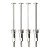 #45 Steel Front Rear CVD Driveshaft with Wheel Hex Wheel Nut for Arrma 1/18 Granite Grom Mega 380 Upgrade Parts (Silver) view 2