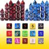 Amiven Extended Dice RPG Set 15 x 31 Polyhedral Dice (465 Piece) for DND 5e Tabletop Adventure Games (15 Colors) view 2
