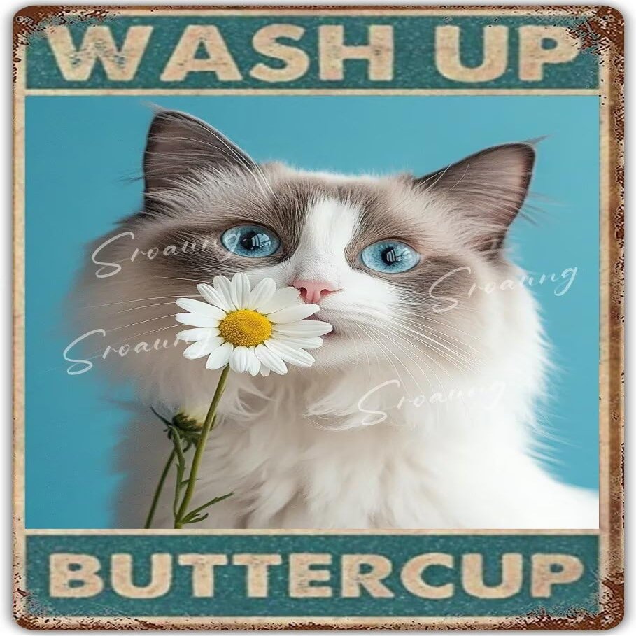 Jigsaw Puzzles Kitten 500 Piece Puzzles for Adults and Families - Wash Up Buttercup Kitten Wooden Puzzle - Family Fun & Leisure Beginner Jigsaw Puzzle Toys for Adults Stress Relief