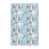 KICPOAY Fitted Crib Sheets Cute Dalmatian Dog Flower Blue Stretchy Portable Playard Sheets for Baby Toddler, Breathable Soft Mini Crib Mattress 39 x 27 in for Boys and Girls view 1