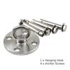 304 Stainless Steel Heavy Duty Swing Hanger, 1700 Lb Capacity Hanging Hook Set with 4 Anchor Screws, Indoor Outdoor Fixing Accessories for Swing Hammock Hanging Chair Yoga view 4