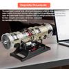 KAROYD SKYMECHMAN Turbofan Engine Model, 1/10 DIY Mechanical Turbofan Small Bypass Ratio Twin Rotor Stealth Fighter Engine Model (600+PCS) view 3