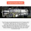 KAROYD SKYMECHMAN Turbofan Engine Model, 1/10 DIY Mechanical Turbofan Small Bypass Ratio Twin Rotor Stealth Fighter Engine Model (600+PCS) view 4