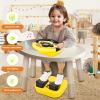 RedCrab Steering Wheels with Brake and Gas Pedals Toy for Kids,Simulated Driving for Toddlers with Light&Music, Pretend Driving Seat Toys, Baby Electric Early Learning Educational Toys (Yellow) view 4
