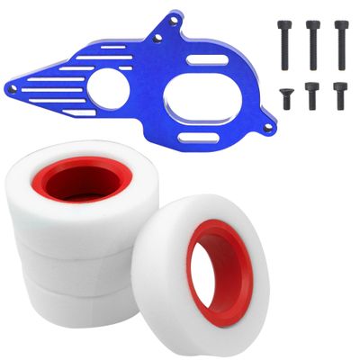 1.9 inches Tire Foam Dual Stage Rubber Inner & Foam Inserts Outer Foam Firm for 114-120mm Tire & Adjustable Aluminum Motor Mount