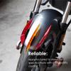 Motorcycle Fairing Winglets, Winglet Aerodynamic Wing Kit Spoiler, 1 Set of Motorcycle Side Winglets Aerodynamic Spoiler, Motorcycle Fairing Winglets, Winglet Aerodynamic Wing Kit Spoiler (Yellow) view 3