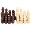 32 Pcs Portable Chess Pieces International Chess Figures Wooden Hand Carved Tournament Chessmen for Adults or Children view 3
