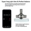 Premium Precious Titanium Spinning Top, Spin Long Time Exceed 10 Minutes, Perfect Balance, Metal Kinetic Desk Fidget Toy, Wear-Resistant Drop-Resistant Does not Rust (Stone Washing Gray) view 4
