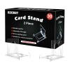 30-Pack 2-Piece Card Display Stands - baseball card stand, Small Stand for Card Holder, Card Stand, Transparent Display Stand for Magnetic Card Case, Showcase Top Loaders,Hard Sleevse Display Stand view 1