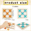 12 Pack Wooden Tic Tac Toe Games Wood Tic-Tac-Toe Bulk XO Table Chess Board Game for Boys Girls Family Activities Educational Toys Birthday Party Favors view 2