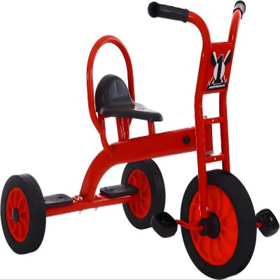Kids Tricycle for Ages, Outdoor Play Equipment Big Wheel Kids Trike,Sturdy Carbon Steel Frame, Inflation-Free Wheels,Durable Preschool Red Trike Gifts for Boys and Girls(Red,Large)