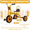 Kids Tricycle for Ages, Outdoor Play Equipment Big Wheel Kids Trike,Sturdy Carbon Steel Frame, Inflation-Free Wheels,Durable Preschool Red Trike Gifts for Boys and Girls(Red,Large) view 2