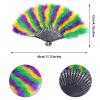 cnomg Feather Boa with Feather Fan Rave Fan Feather Boa for Women Cosplay Party Concert Halloween Christmas Dancing Wedding view 3