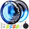 AOE Responsive Yoyo Professional for Kids 8-12 Above, Unresponsive Yoyo with Deep Finger Dimples for Spin Tricks with 10 Strings, Case, Accessory Kit view 1