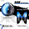 AOE Responsive Yoyo Professional for Kids 8-12 Above, Unresponsive Yoyo with Deep Finger Dimples for Spin Tricks with 10 Strings, Case, Accessory Kit view 4
