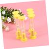 KICHOUSE 6pcs Mini Sandglass Timer for Boy Girl Plastic Sand Clock Fun Toothbrush Timer for Games and Exercise view 2