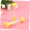 KICHOUSE 6pcs Mini Sandglass Timer for Boy Girl Plastic Sand Clock Fun Toothbrush Timer for Games and Exercise view 3