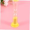 KICHOUSE 6pcs Mini Sandglass Timer for Boy Girl Plastic Sand Clock Fun Toothbrush Timer for Games and Exercise view 4