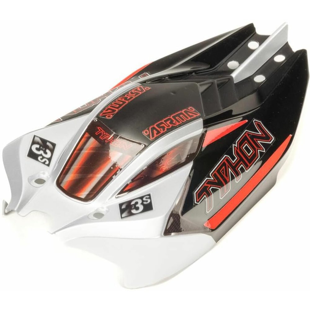 ARRMA TYPHON GROM Body Silver/Black ARA-1563