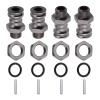 JunZheHub 4Pcs 17mm to 23mm Wheel Adapter Conversion Extension, Titanium Gray view 1