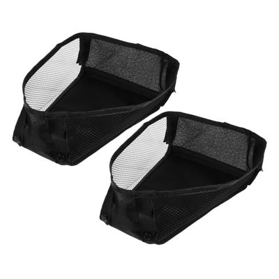 Beatifufu 2pcs Stroller Organizer Mesh Cargo Net Pouch Detachable Storage Bag for Diapers Toys Snacks