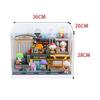 Social University Series Theme Display Box Transparent Organic Glass Display Rack Acrylic Blind Box Handmade Toy Dustproof Display Cabinet Thickened Display Window view 3