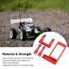 1/10 RC Servo Mount, High Strength Aluminum Front Axle Servo Mount with Hydraulic Steering Link Kit for 1/10 RC Crawler Cars, Red view 3