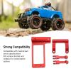 1/10 RC Servo Mount, High Strength Aluminum Front Axle Servo Mount with Hydraulic Steering Link Kit for 1/10 RC Crawler Cars, Red view 4