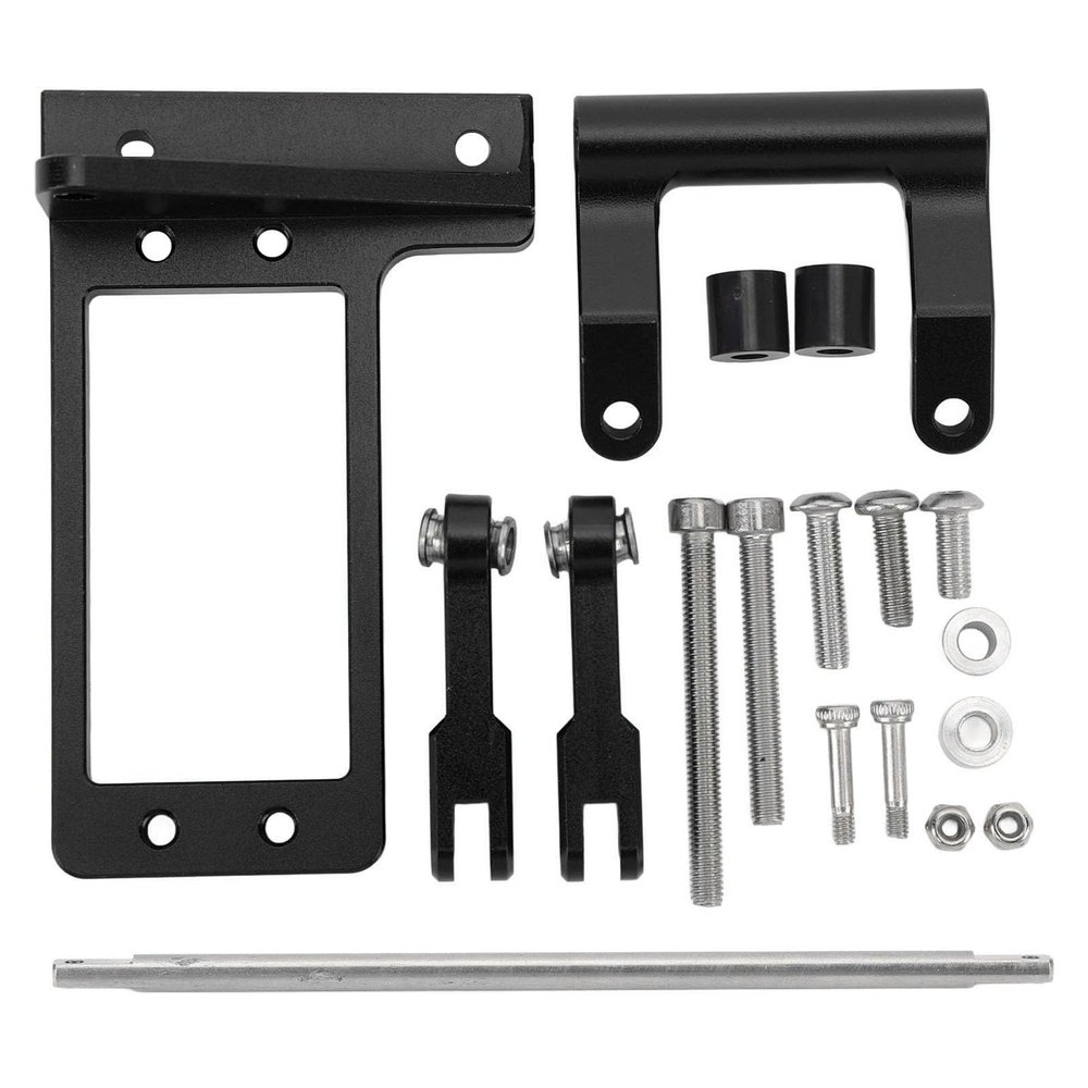 1/10 RC Servo Mount, Aluminium Alloy Hydraulic Tie Rod Servo Mounting Bracket Set, Servo Mount with Hydraulic Steering Link for Capra 1/10