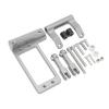 1/10 Aluminum Alloy Hydraulic Rod with Servo Mount Kit, Aluminium Servo Mount with Hydraulic Steering Link for Model Car Off Road Adventure, Grey view 1
