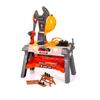 Chipolino Children's Workbench, 63-Piece Toy Tool Set, Helmet, Saw, Drill, Colours: Grey view 3
