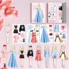 Magnetic Princess Dress Up Paper Doll, 2025 Paper Dolls Magnetic Dress Up Dolls for Girls Ages 4-7, Pretend Play Toys Magnet People Clothes Puzzles Game for Girls Imagine Set Birthday Gift (A Set) view 1