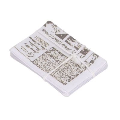 10pcs Lifelike Miniature Newspaper 1/12 1/6 Handmade Dollhouse Study Accessories for Dollhouse Decoration Mini Print Newspapers