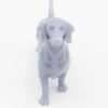 1:12 Scale Dachshund Miniature Cute Dollhouse Figurine, Small DIY Diorama Pet by Stereocat (Male (63mm), Unpainted Gray) view 3